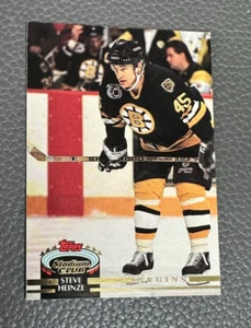 Steve Heinze 1992-93 Topps Stadium Club Hockey Card #166 - Bruins - Picture 1 of 2