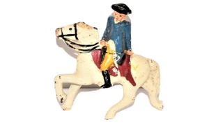 GREY IRON, MANOIL, LEAD TOY SOLDIER MOUNTED COLONIAL OFFICER(G004) - Picture 1 of 7