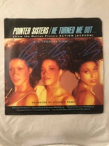 Pointer Sisters, He Turned Me Out 1987 RCA 45 Action Jackson - Imagen 1 de 4