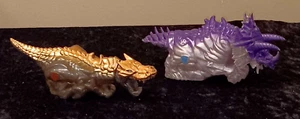 Dinobot Slug & Grimlock Pull-Back Cars Transformers Dino Sparkers 2013 - Picture 1 of 10