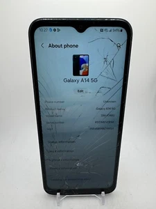 Samsung Galaxy A14 5G - schwarz - 64GB - (AT&T) - Smartphone - *FUNKTIONSTÜCHTIG* - Bild 1 von 6