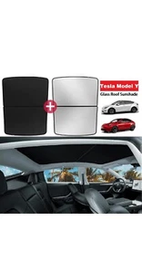 Tesla Model Y Glass Roof Sunshade Roof Shade Top Window Cover UV Sun Protection - Picture 1 of 9