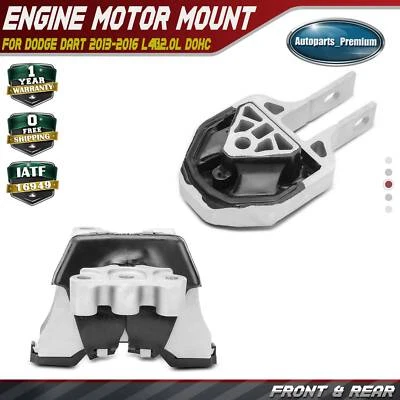 Soporte de motor delantero y trasero 2 piezas para Dodge Dart 2013 2014-2016 L4 2,0 L DOHC Foto 1 de 4