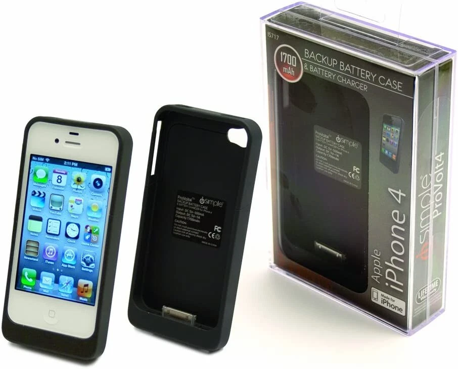 iSimple IS717 iPhone 4 Backup Battery Case and Charger - Image 1 of 1