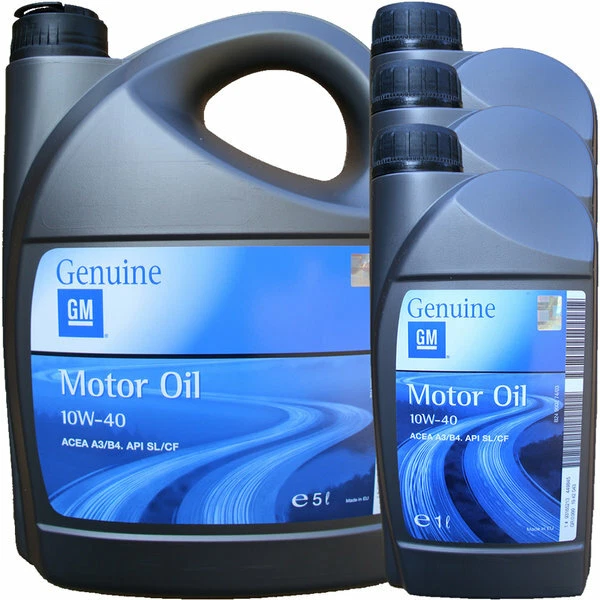 8 LT OLIO SEMI SINTETICO ORIGINALE OPEL GM 10W40 PER MOTORI BENZINA E DIESEL