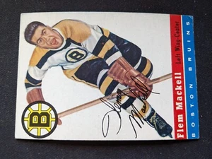 1954-55 Topps Hockeykarte # 36 Fleming Mackell - Boston Bruins (Sehr guter Zustand/Ex) - Bild 1 von 3