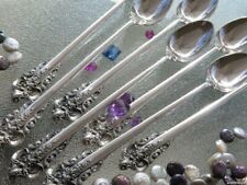 ONE SUPERB ICED TEA SPOON WALLACE GRAND BAROQUE STERLING SILVER FLATWARE OLD NM!