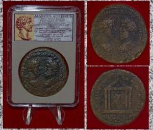 Ancient Roman Empire MARCUS AURELIUS Medallion Ionia Miletos UNIQUE! - Picture 1 of 5