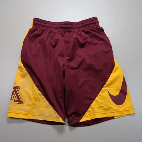 Minnesota Golden Gophers Shorts Mens Medium Red Gold Nike Dir Fit Stretch Cover
