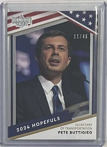 FORMER (D) MAYOR PETE BUTTIGIEG #/D 11/46 2022 DECISION 2024 DEMOCRAT HOPEFULS - Picture 1 of 3