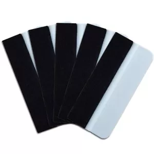 4" Felt Edge Mini Squeegee Car Vinyl Wrap Application Tool Scraper 5x 10x 20x - Picture 1 of 4
