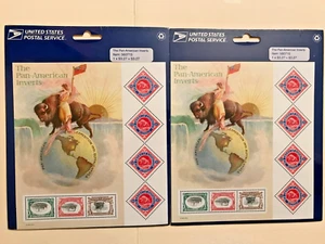 Scott #3505 Pan-American Inverts Full (2) Sheets - USPS Sealed Blue Packaging - Picture 1 of 8