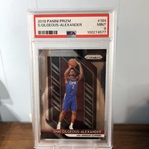 2018 Panini Prizm Basketball Shai Gilgeous-Alexander ROOKIE #184 PSA 9 THUNDER - Picture 1 of 3