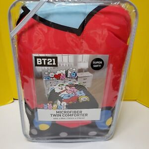 BT21 Line Friends~Microfiber ~ Twin Comforter~64" X 86" NEW