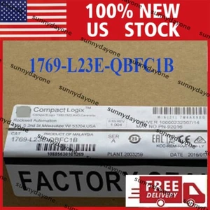 New Sealed Allen Bradley 1769-L23E-QBFC1B SER B CompactLogix 5323E Controller - Picture 1 of 3