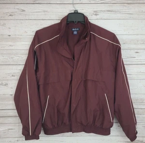 DAC Athletic Club Women's Size M Windbreaker Maroon Jacket Coat Pockets - Picture 1 of 12