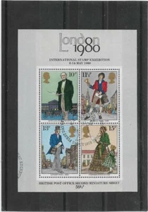 GB Briefmarken gebraucht 1979 Rowland Hill "London 1980" Briefmarkenausstellung Kleinbogen - Bild 1 von 1