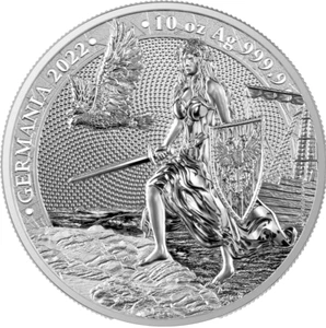 50 Mark Germania Silver 10 Oz Silver BU 2022 - Picture 1 of 4