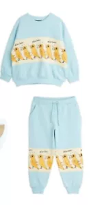 MINI RODINI/NACHTIGALL VÖGEL/SWEATSHIRT/JOGGINGHOSE/8-9Y/TÜRKIS SET - Bild 1 von 9