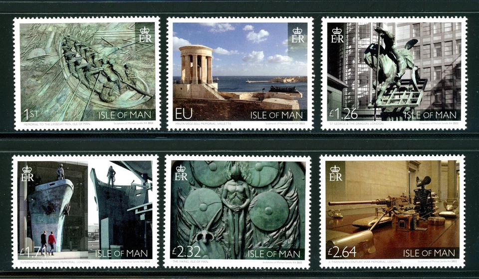 Isla de Man Scott #2224-2229 MNH Escultura Arte CV $25+ 477650 Foto 1 de 1