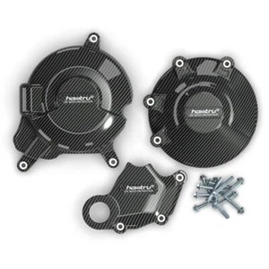 For Ducati Monster 659 696 795 796 1100 Carbon Fiber Engine Protection Cover - Foto 1 di 9