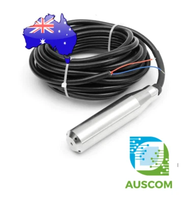 24VDC Analog Submersible Water Level Transmitter Transducer Sensor 0-5m 6m Cable - Image 1 of 4