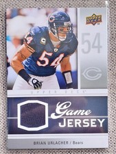 BRIAN URLACHER 2009 UPPER DECK UD GAME JERSEY GU MEMORABILIA RELIC FOOTBALL CARD