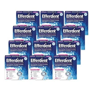 Efferdent Retainer Cleaning Tablets, Denture Cleaning Tablets for Dental - Picture 1 of 6