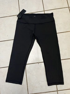 ODODOS NWT! Black Cropped Fitness Yoga Leggings Sz M NEW! - Picture 1 of 5