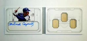 2015 Panini National Treasures Baseball Orlando Cepeda BOOKLET 3 RELIC AUTO!!! - Picture 1 of 3