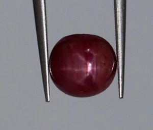 6x5 mm Natural Red Star Ruby Round Shape Untreated 6 Rays Loose Gemstone 1.64 Ct - Picture 1 of 13