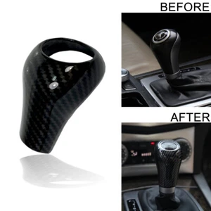 Carbon Fiber Print Shift Knob Plastic Cover Fits 05-11 W219 CLS550 R171 SLK350 - Picture 1 of 3