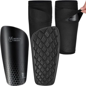 Soccer Shin Guards for Kids Adults. Sleeves with Optimized Insert Pocket - Prote - Picture 1 of 6