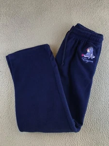 Disney Pajama Pants Youth Medium 8/10 Blue Fleece Eeyore Embroidered Pockets - Picture 1 of 20