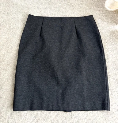 Nuevo - Falda Lápiz Ponte Gris Carbón J. Jill - M Nuevo Foto 1 de 4