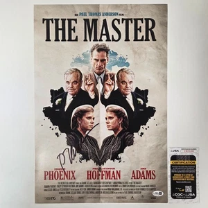 PAUL THOMAS ANDERSON autentica foto firmata a mano "THE MASTER" 12x18 (JSA COA) - Foto 1 di 2