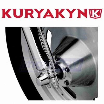 Kuryakyn Front Axle Nut Covers for 1995-2003 Harley Davidson FXD Dyna Super me Foto 1 de 4
