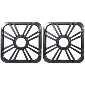 (2) Kicker 11L710GLC 10" Charcoal Grilles w/LED For SoloBaric 11S10L7 Subwoofers - Picture 1 of 10