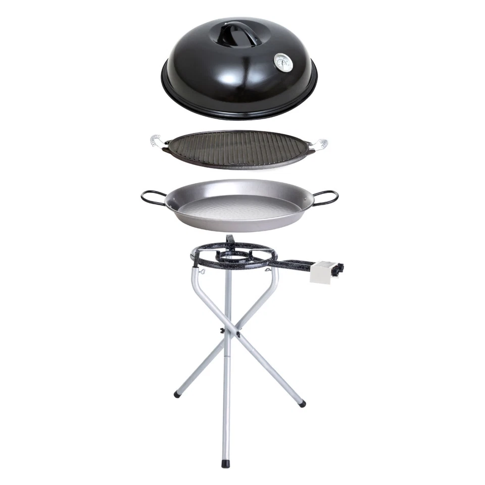 Paella World Portable Set 1 mit Brenner, Paella-Pfanne, Grillplatte und Deckel Ø - Bild 1 von 1