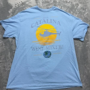 Step Brothers T-Shirt Men's The Catalina Wine Mixer Movie Inspired Tee XL Blue - Picture 1 of 6