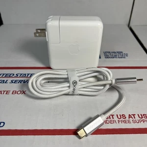 Oem APPLE A1718 61W USB-C Adapter sieciowy Ładowarka + Kabel - WYSYŁKA TEGO SAMEGO DNIA - GWARANCJA - Zdjęcie 1 z 5