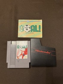 Goal Nintendo NES 1989 Video Game, Tested, Working Manual And Sleeve