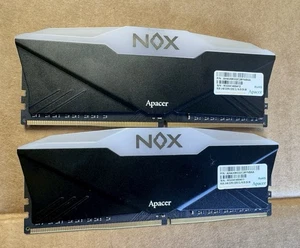 Apacer 16GB (8GBx2) RGB light DDR4 3200MHz UDIMM Desktop Memory - Picture 1 of 3