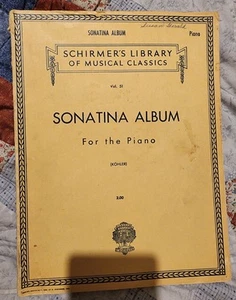 Schirmer's Library Of Musical Classics Vol. 51 Sonatina Album For The Piano - Picture 1 of 2