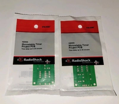 Lot of 2 NOS Radio Shack Monostable Timer Project PCBs NE555, 276-0095 - Image 1 of 3