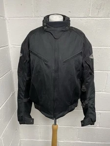 Prexport Black Textile Motorcycle Thermal Liner Heavy Duty Jacket Size S PS - Picture 1 of 16