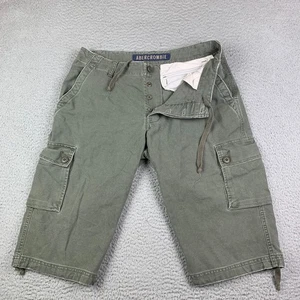 Abercrombie & Fitch Cargo Shorts Men’s M Green Distressed Vintage Y2K Military - Picture 1 of 16
