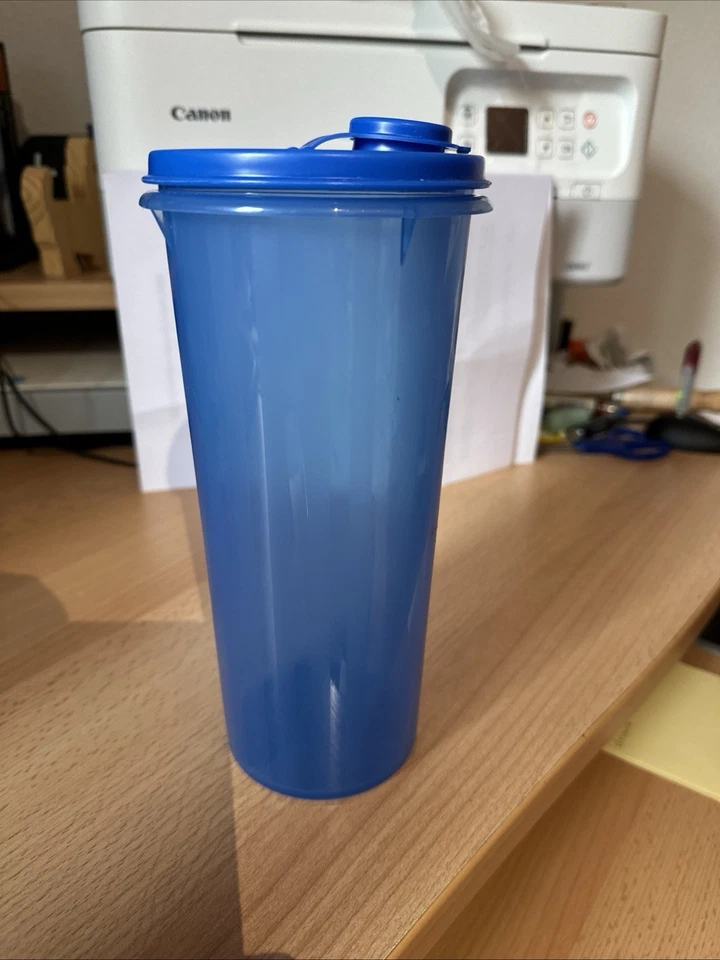 Tupperware Wassermax, Wassermann, Getränkebehälter, 1 Liter, Unbenutzt, Rar,Blau - Bild 1 von 4