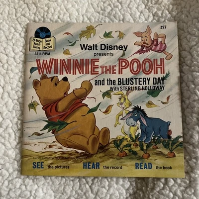 Winnie The Pooh and the Blustery Day Record and Book 327  - Imagem 1 de 4