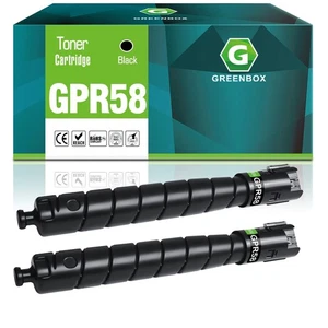 2 Pack Compatible Cannon GPR-58 Toner Cartridges Factory, Black - Picture 1 of 3